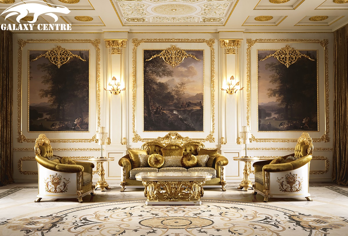 Bộ Sofa Tân Cổ Điển Dát Vàng Versailles Erable