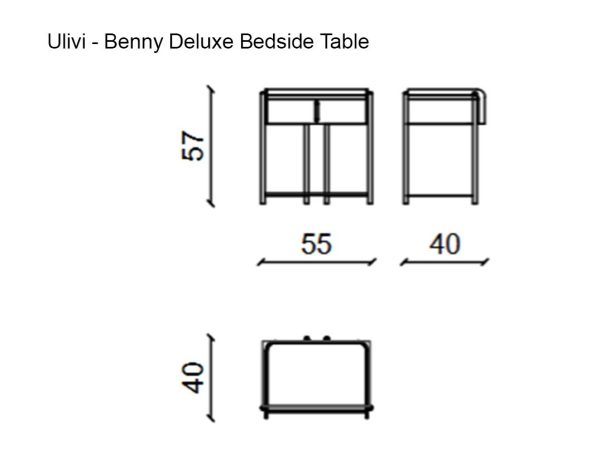 Galaxy Centre | Benny Deluxe Bedside Table Galaxy Centre | Benny Deluxe Bedside Table