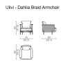 Galaxy Centre | Dahlia Braid Armchair